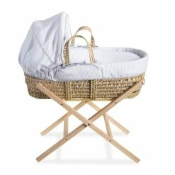 Clair De Lune Moses Baskets & Stands Silver Lining Palm Moses Basket
