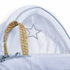 Clair De Lune Moses Baskets & Stands Silver Lining Palm Moses Basket