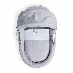 Clair De Lune Moses Baskets & Stands Silver Lining White Wicker Moses Basket