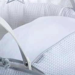 Clair De Lune Silver Lining Moses Basket Bedding Set Moses Basket Dressings