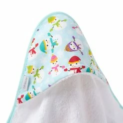 Clair De Lune Winter Snowman Baby Hooded Bath Towel