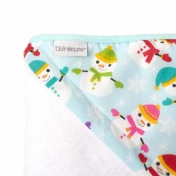 Clair De Lune Winter Snowman Baby Hooded Bath Towel