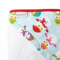 Clair De Lune Winter Snowman Baby Hooded Bath Towel
