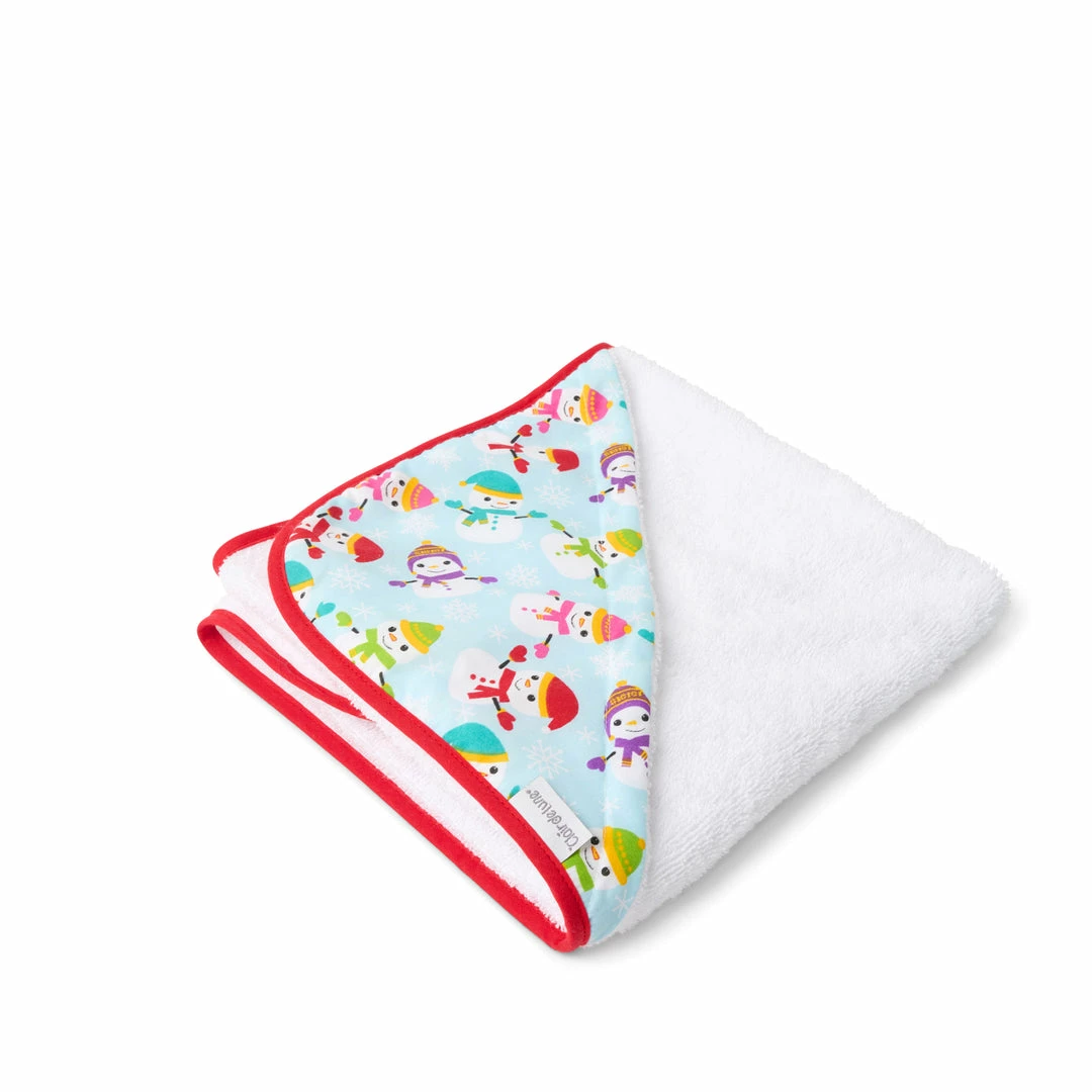 Clair De Lune Winter Snowman Baby Hooded Bath Towel