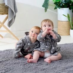 Clair De Lune Komfies Star Fleece Dressing Gown