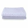 Clair De Lune 2 Pack Stars & Stripes Universal Bedside Crib Fitted Sheets - 90 X 50 Cm