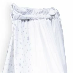 Clair De Lune Wicker Moses Baskets Stars & Stripes Wicker Moses Basket Starter Set & Deluxe Drape