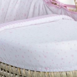 Clair De Lune Stars & Stripes Moses Basket Bedding Set