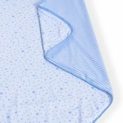 Clair De Lune Stars & Stripes Reversible Baby Blanket Cosy Blankets