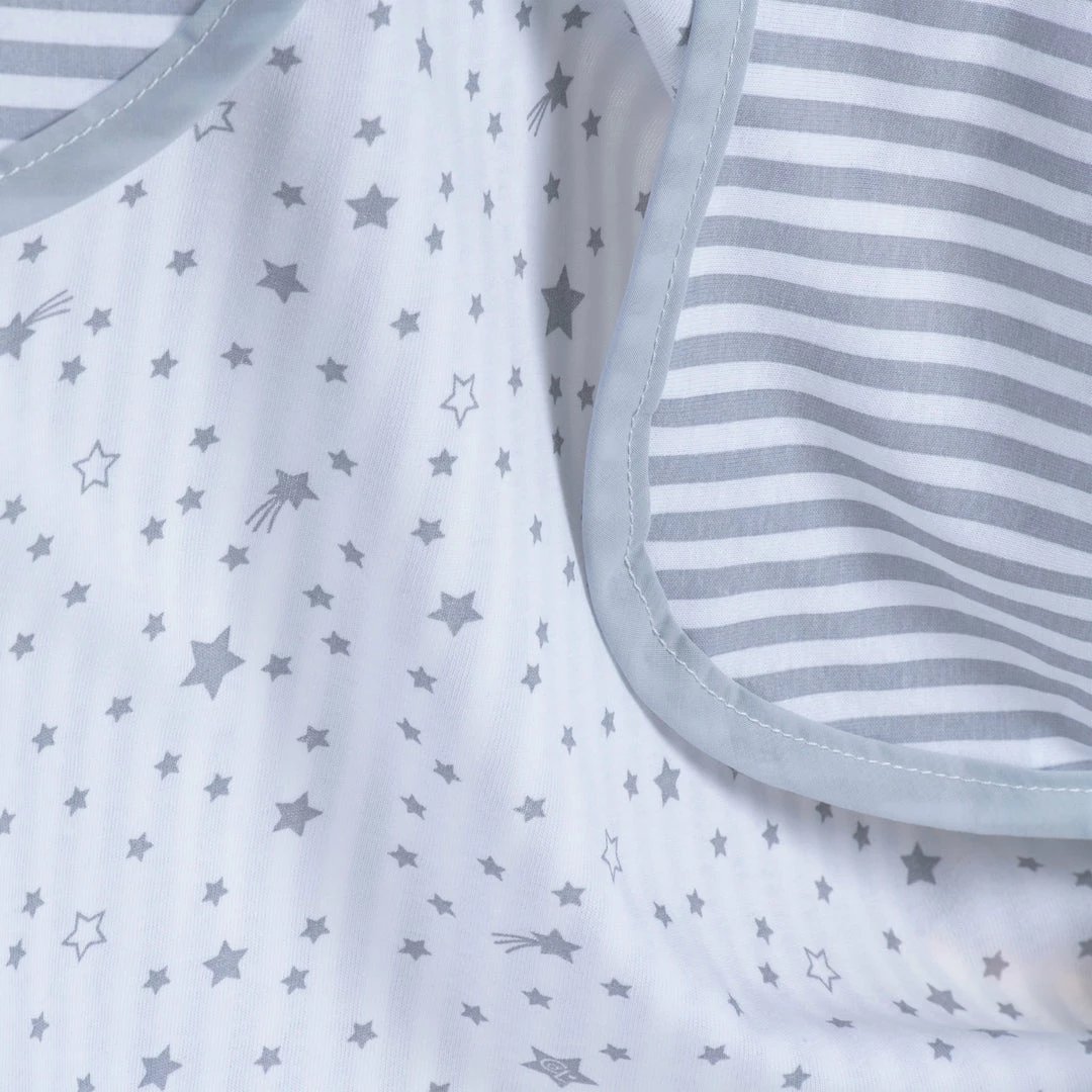 Clair De Lune Stars & Stripes Folding Crib Starter Set Bundle