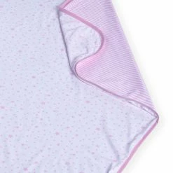 Clair De Lune Stars & Stripes Reversible Baby Blanket Cosy Blankets
