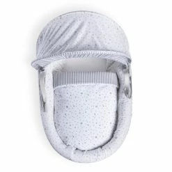 Clair De Lune Stars & Stripes White Wicker Moses Basket Moses Baskets & Stands