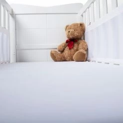 Clair De Lune Bedding Stars & Stripes 2 Pack Cot Bed Breathable Bumpers