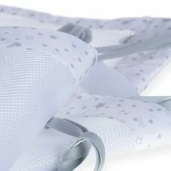 Clair De Lune Bedding Stars & Stripes 2 Pack Cot Bed Breathable Bumpers