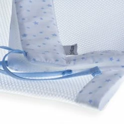 Clair De Lune Bedding Stars & Stripes 2 Pack Cot Bed Breathable Bumpers