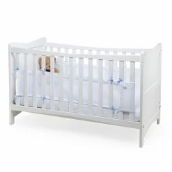 Clair De Lune Bedding Stars & Stripes Cot Bed Safe Sleep Bundle