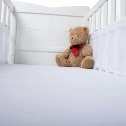 Clair De Lune Bedding Stars & Stripes 2 Pack Cot Bed Breathable Bumpers