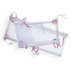 Clair De Lune Bedding Stars & Stripes 2 Pack Cot Bed Breathable Bumpers