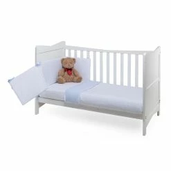 Clair De Lune Stars & Stripes Cot/Cot Bed Quilt & Bumper Bedding Set