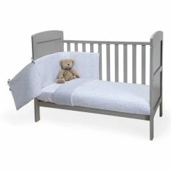 Clair De Lune Stars & Stripes Cot/Cot Bed Quilt & Bumper Bedding Set