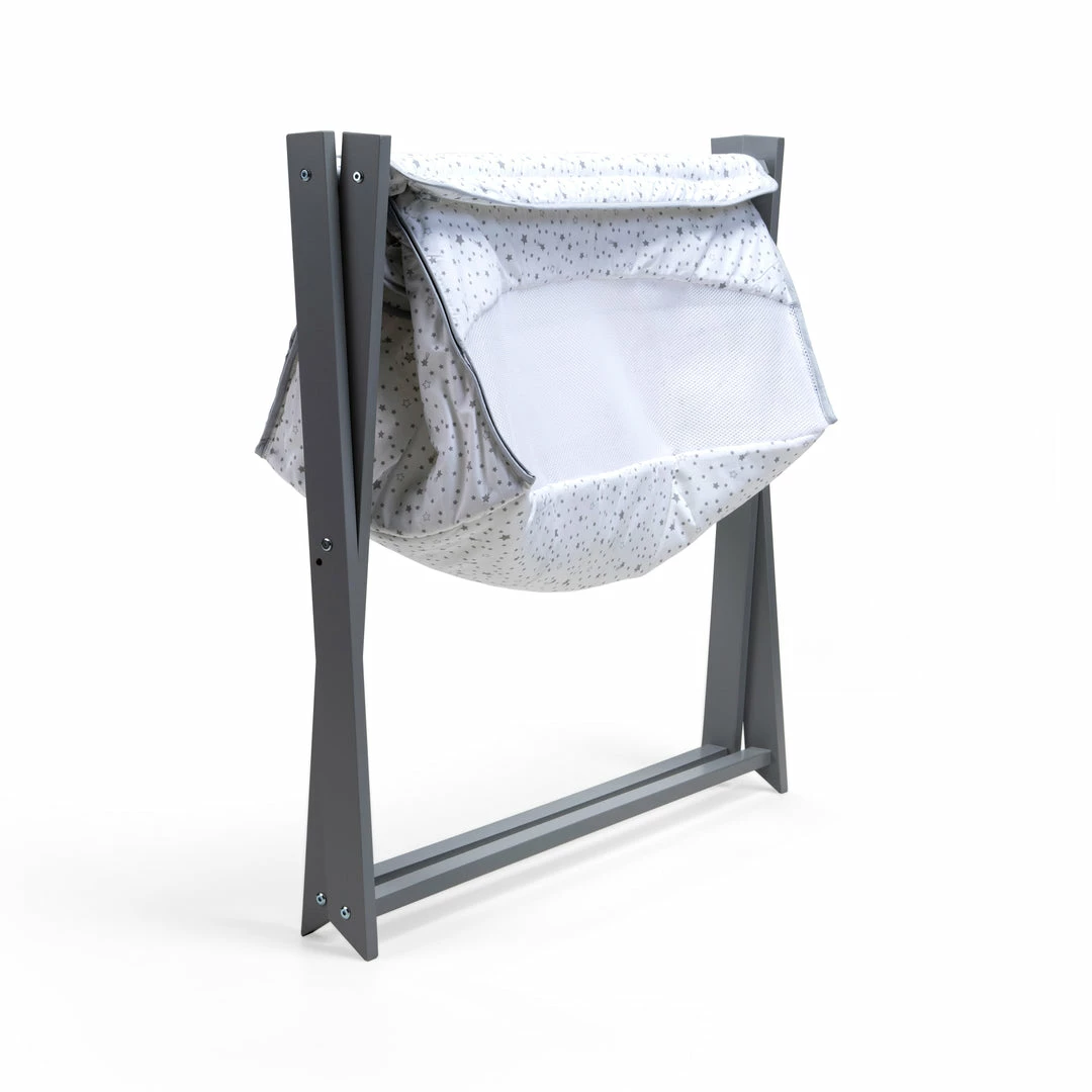 Clair De Lune Stars & Stripes Folding Crib Starter Set Bundle