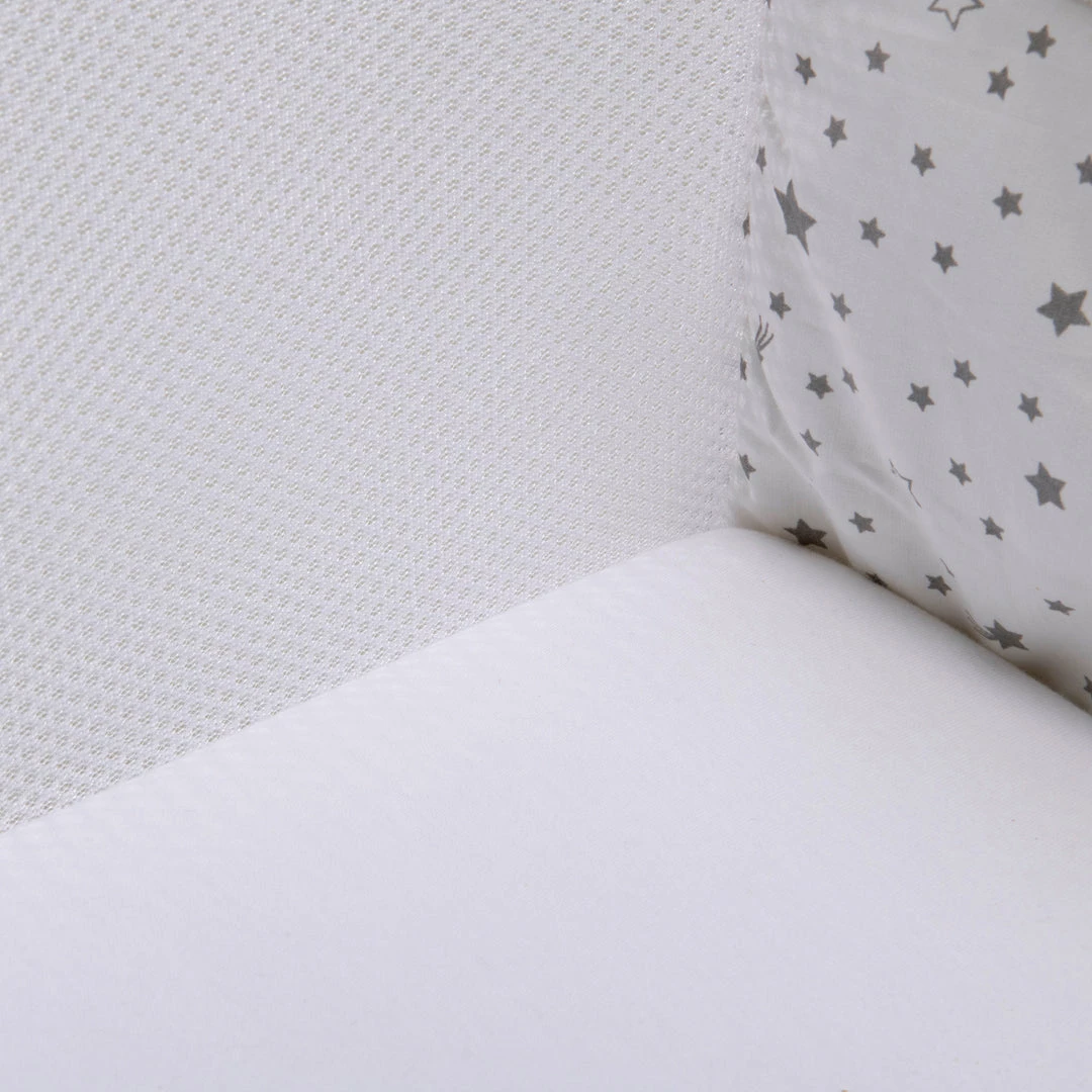 Clair De Lune Stars & Stripes Folding Crib Starter Set Bundle