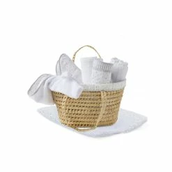 Clair De Lune Stars & Stripes Baby Gift Basket Bathing & Feeding