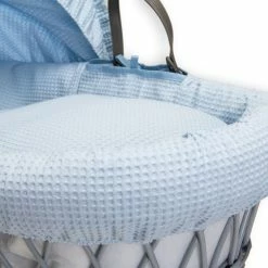 Clair De Lune Waffle Moses Basket Bedding Set Moses Basket Dressings