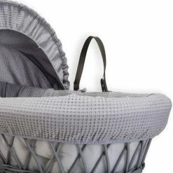 Clair De Lune Waffle Moses Basket Bedding Set Moses Basket Dressings