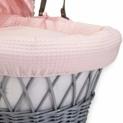 Clair De Lune Waffle Moses Basket Bedding Set Moses Basket Dressings