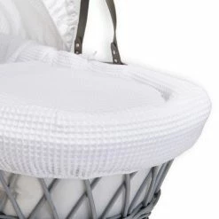Clair De Lune Waffle Moses Basket Bedding Set Moses Basket Dressings
