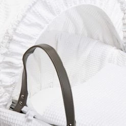 Clair De Lune Waffle Moses Basket Bedding Set Moses Basket Dressings