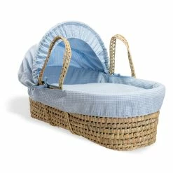 Clair De Lune Waffle Palm Moses Basket