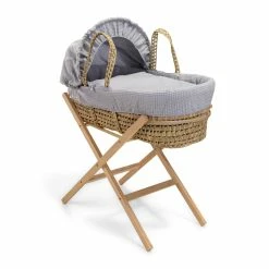 Clair De Lune Waffle Palm Moses Basket