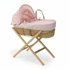 Clair De Lune Waffle Palm Moses Basket