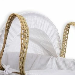 Clair De Lune Waffle Palm Moses Basket