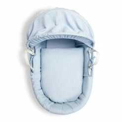 Clair De Lune Moses Baskets & Stands Waffle White Wicker Moses Basket