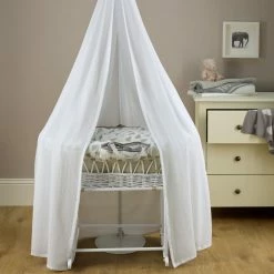 Clair De Lune Muslin Deluxe Cot, Crib & Moses Basket Drape