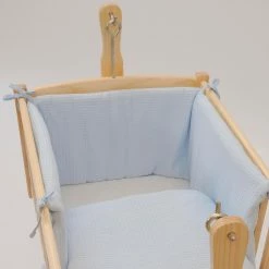 Clair De Lune Waffle Crib/Cradle Quilt & Bumper Bedding Set