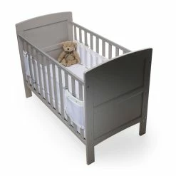 Clair De Lune Lullaby Hearts 2 Pack Cot Bed Breathable Bumpers Bedding