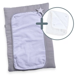 Clair De Lune Bathing & Feeding Silver Lining Roly Poly Travel & Changing Mat®