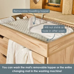 Clair De Lune Bathing & Feeding Dimple Roly Poly Travel & Changing Mat®