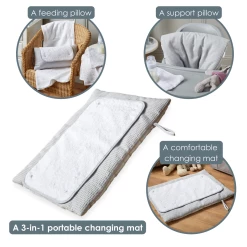 Clair De Lune Waffle Roly Poly Travel & Changing Mat® Bathing & Feeding