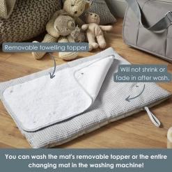 Clair De Lune Waffle Roly Poly Travel & Changing Mat® Bathing & Feeding