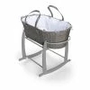 Clair De Lune Grey Sustainable Moses Basket Bundle Bundles & Drape Sets