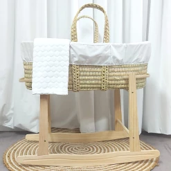 Clair De Lune Special Buy - Scandi Moses Basket Bundle Moses Baskets & Stands