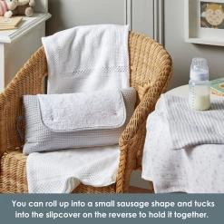 Clair De Lune Waffle Roly Poly Travel & Changing Mat® Bathing & Feeding