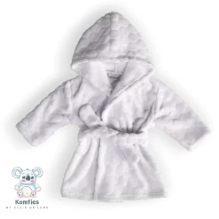 Clair De Lune Komfies Marshmallow Baby Dressing Gown Bathing & Feeding
