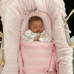 Clair De Lune Marshmallow Palm Moses Basket