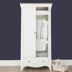 Wardrobes & Shelves Cuddleco Clara 2 Door Double Wardrobe